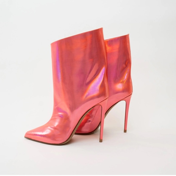 Alexander Vauthier coral metallic ankle booties - Picture 5 of 9